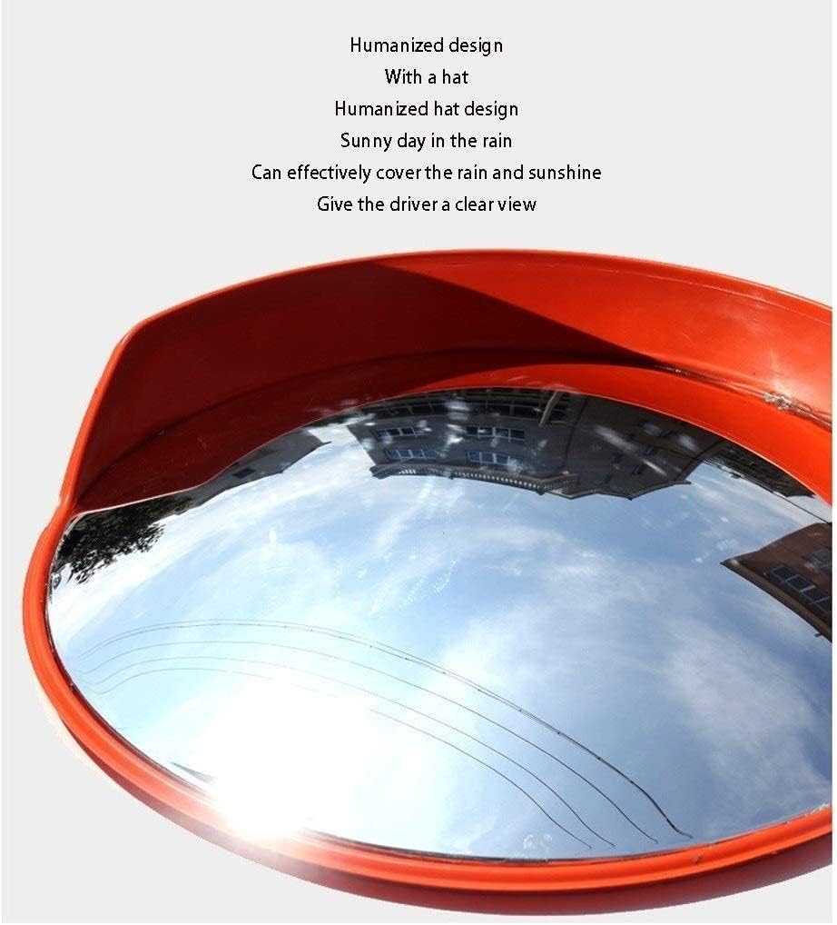 Safety Mirrors Traffic Mirror Road Rainproof Sunscreen Traffic Mirror,Outdoor Road Sidewalk Blind Zone Turning Mirror