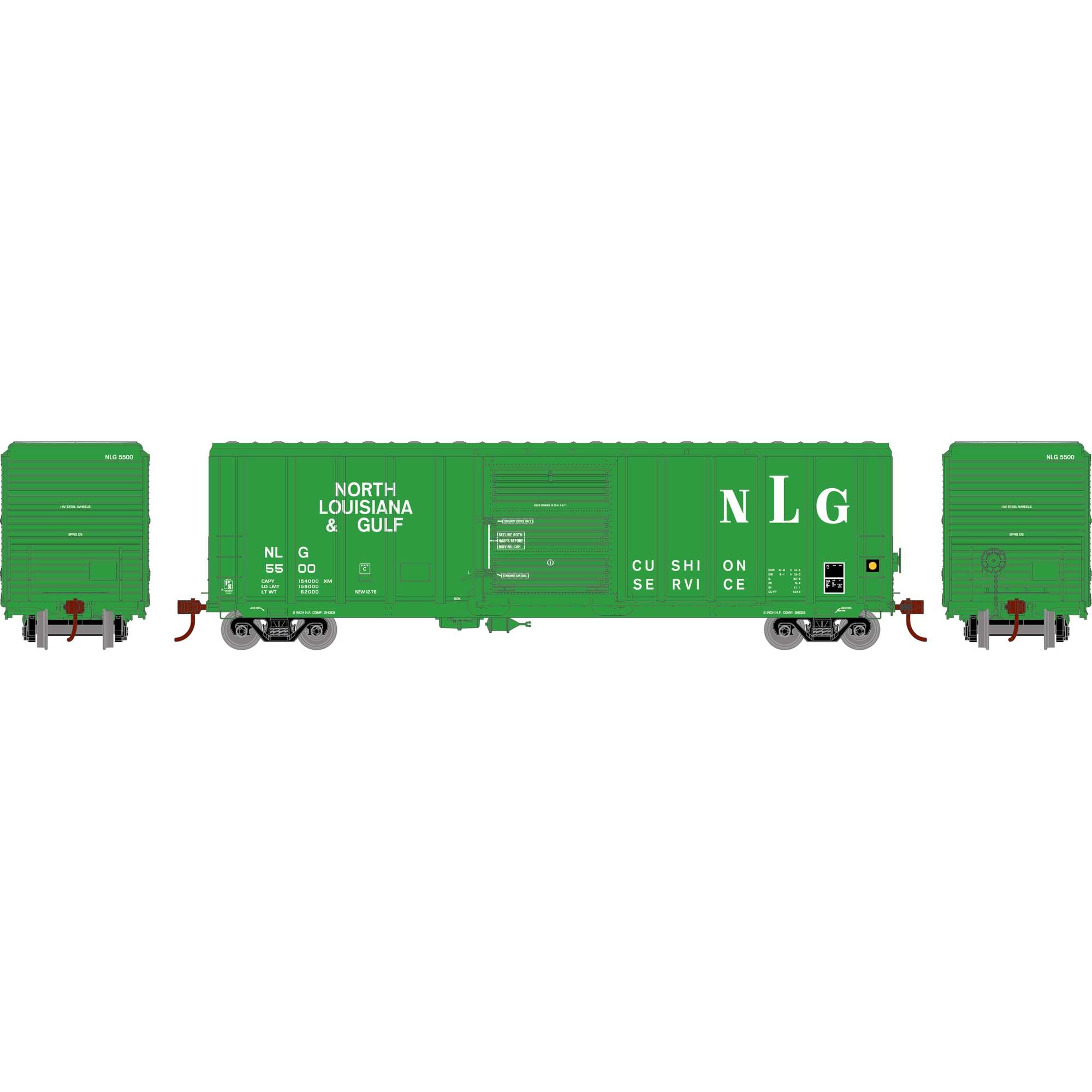 Athearn HO 50' PC&F 8' & 6' Box GVSR #746009 ATHG73016 HO Rolling Stock