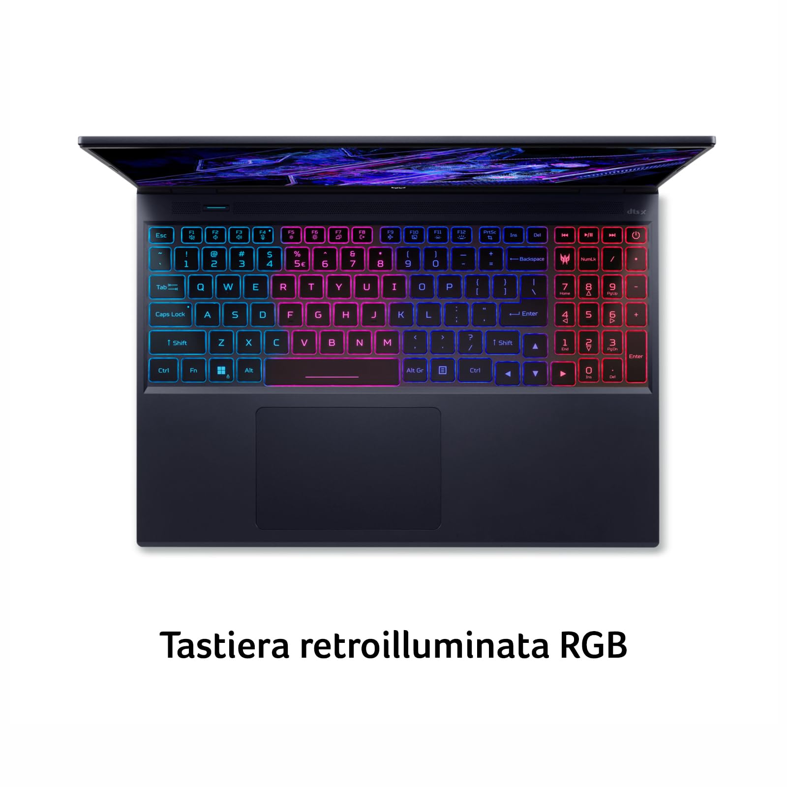 acer Predator Helios Neo 16 PHN16-72-99FK Notebook Gaming, Processore Intel Core i9-14900HX, RAM 16 GB, 1024 GB SSD, Display 16" WQXGA IPS 240 Hz, NVIDIA GeForce RTX 4070 8 GB GDDR6, Windows 11 Home