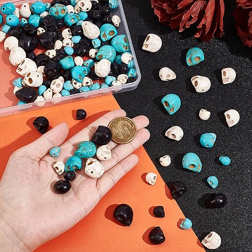 arricraft 144 Pcs 4 Sizes Skull Beads - Image 3