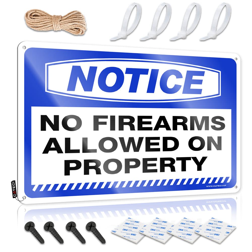 Decorations Mens Bedroom Decor Vintage Style | Notice No Firearms Allowed On Property Indie Sweet Home Decor(20X30CM)