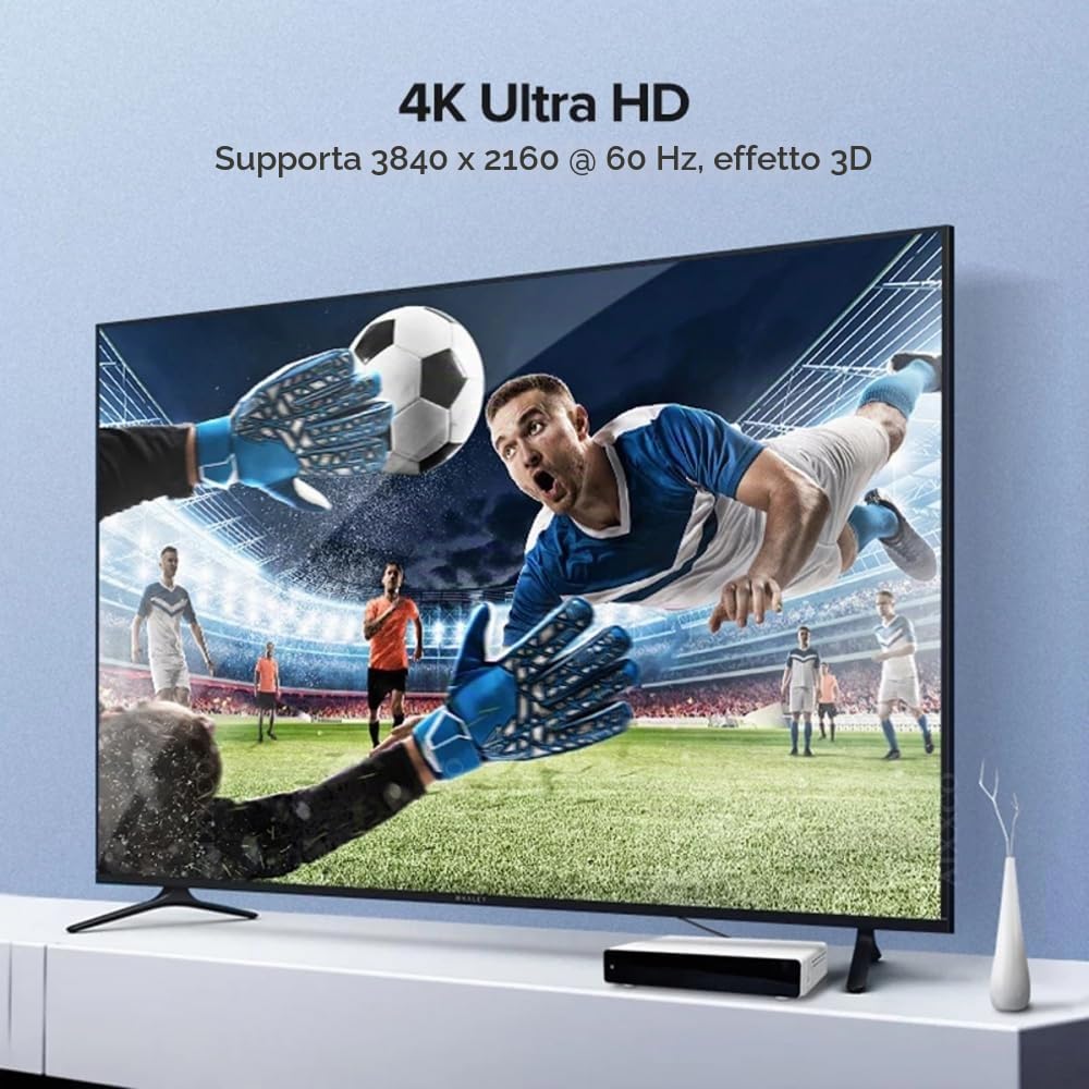CY Cavo reversibile HDMI 1.4 da fonte a USB 3.1 tipo C USB-C per display maschio 4K HDTV, cavo da 1,8 m per monitor di computer portatile