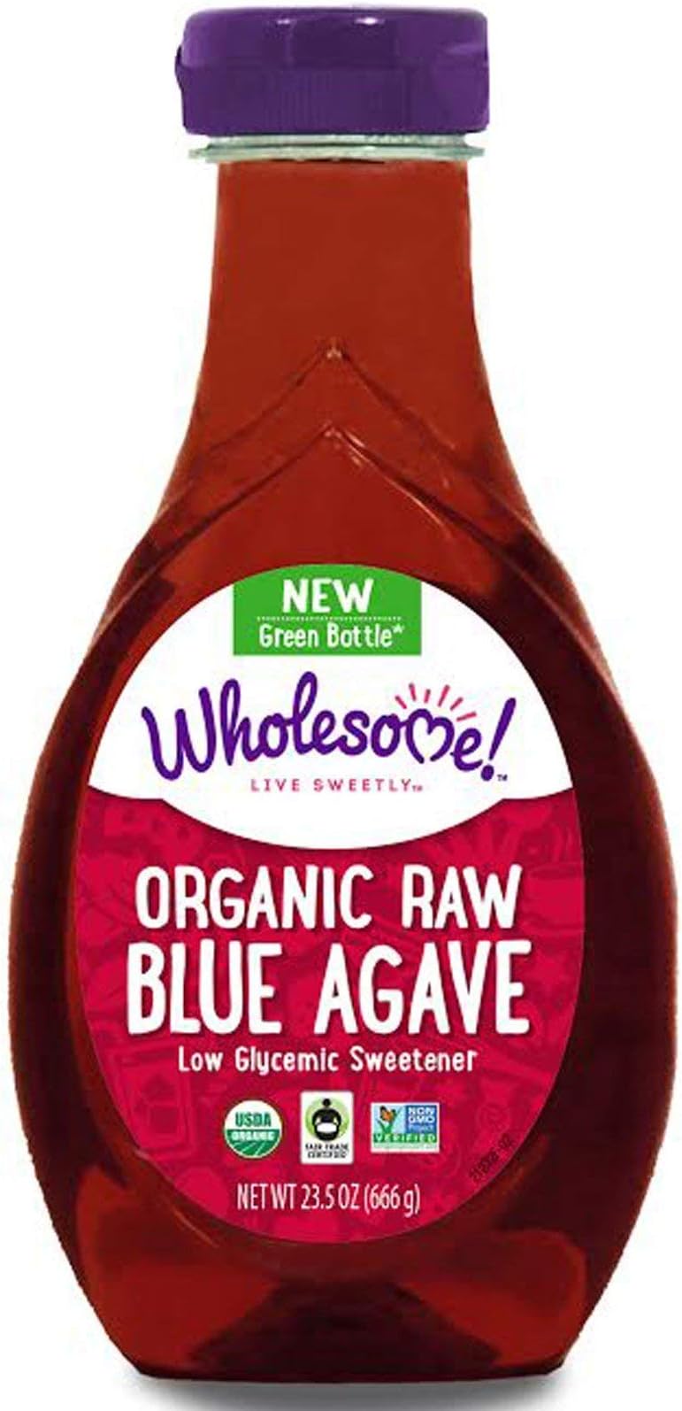 WholesomeSweeteners Agave Blue Raw OrgUSDA OrganicFair Trade CertifiedFair Trade CertifiedFair Trade Certified