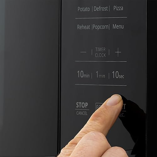 Miniatura 6 de RecPro Freidora de aire de cocina RV y microondas de convección con kit de moldura  1.0 pies cúbicos  120 V  6 modos de cocción (negro)