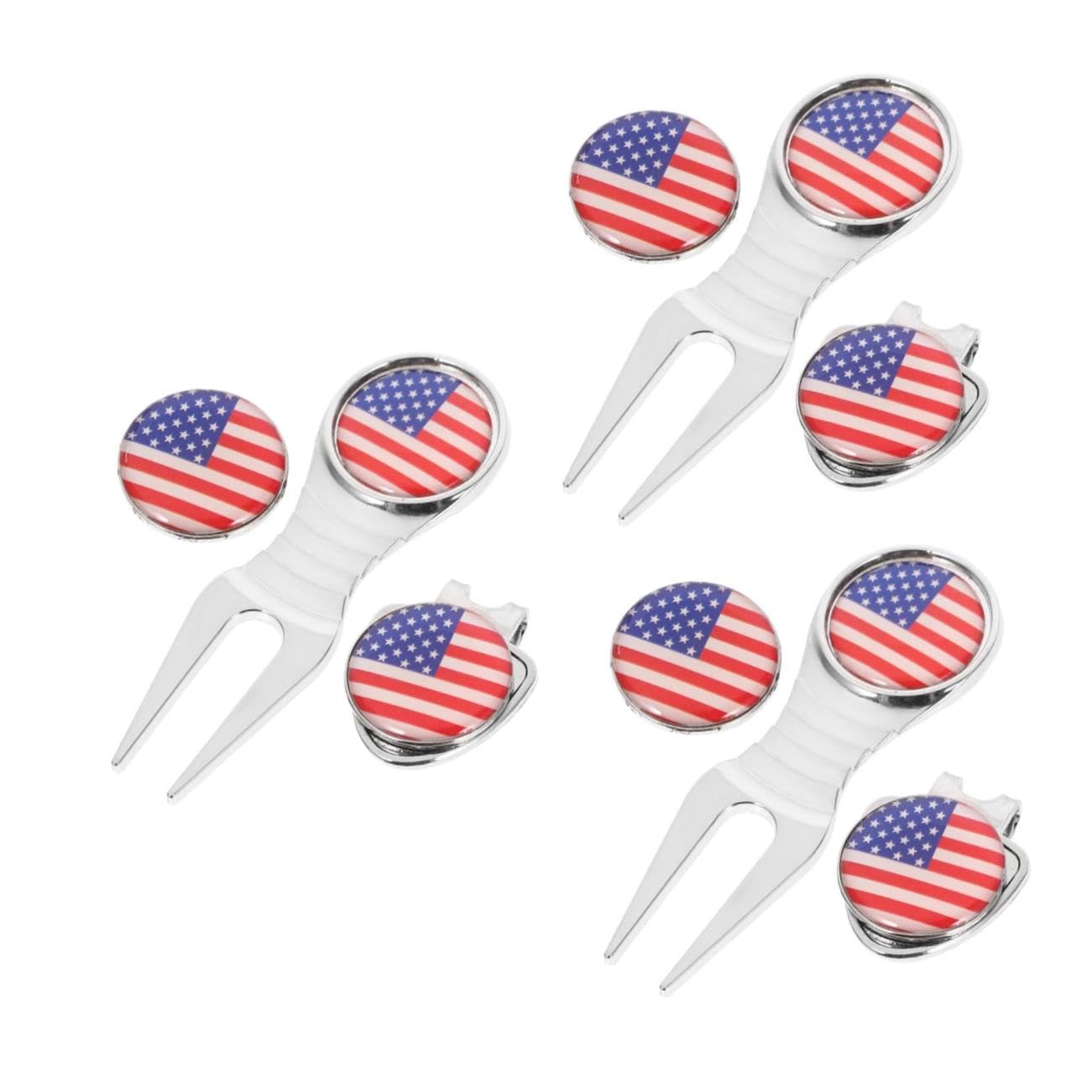 Yardwe Golf Marke Griff Markierungen Golfhüte Golfmützen für Herren Golfzubehör hat Clip Golfball markierer golfgeschenke Golfing Gear Kompakter Golfmarker -Hutclip Metall