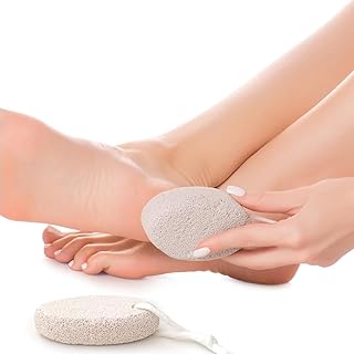 Natural Pumice Stone for Feet –Foot File Exfoliation to Remove Dead Skin, and Callus for Feet and Hands-Gray