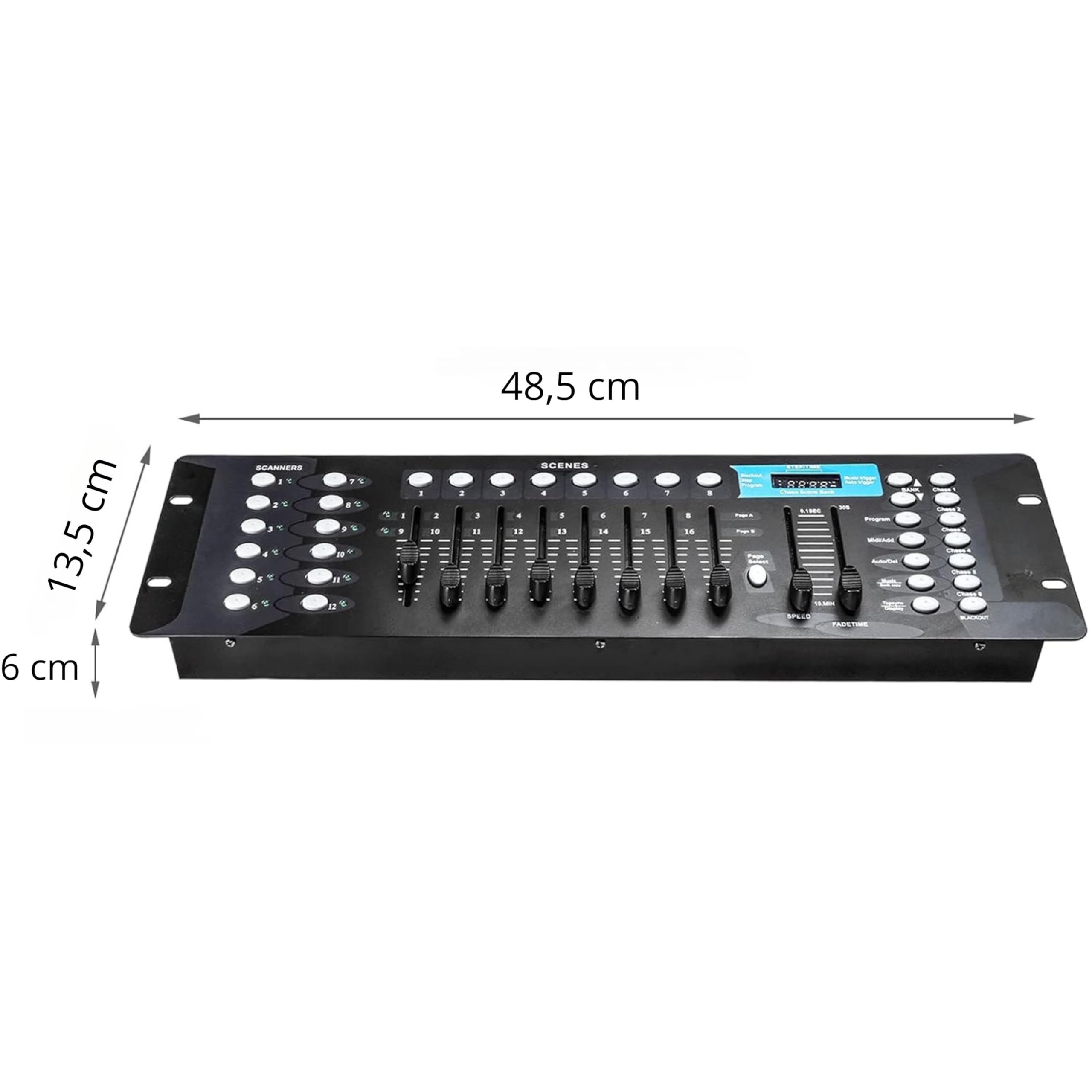 YASTA Centralina Controller Mixer DMX 512 192 Canali Console Luci Effetti Disco e Palco, Luci Professionali per DJ e Spettacoli Controllo Illuminazione Mixer DMX Effetti Luce Ideale per Teste Mobili