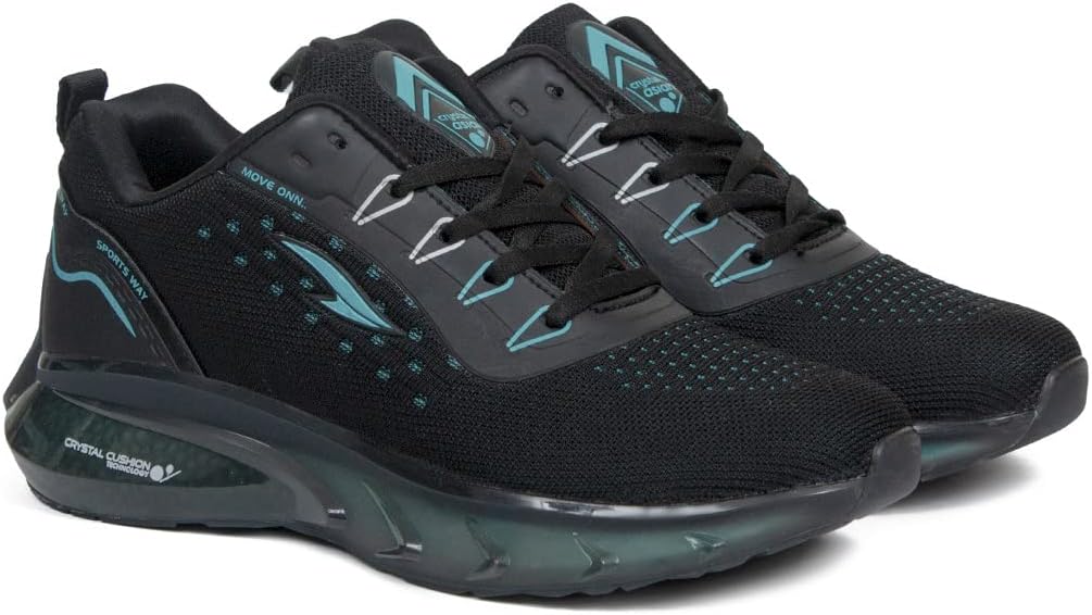 ASIANMen's Crsystal-05 Running Shoes for Men I Sport Shoes for Boys with Transparent Sole Technology | Crystal Look Cushion eva Midsole for Extra Jump