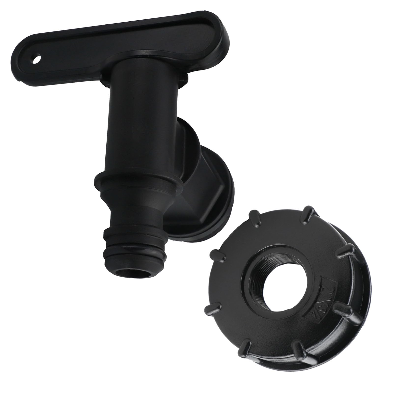Tap for IBC Tank Adapter Connector Fits Most Standard 15/20/25L Jerry Cans and IBC Tanks DNA PACKAGING LTD ((2 inch) Female to (0.75 inch) BSP Female Adaptor and one tap.)