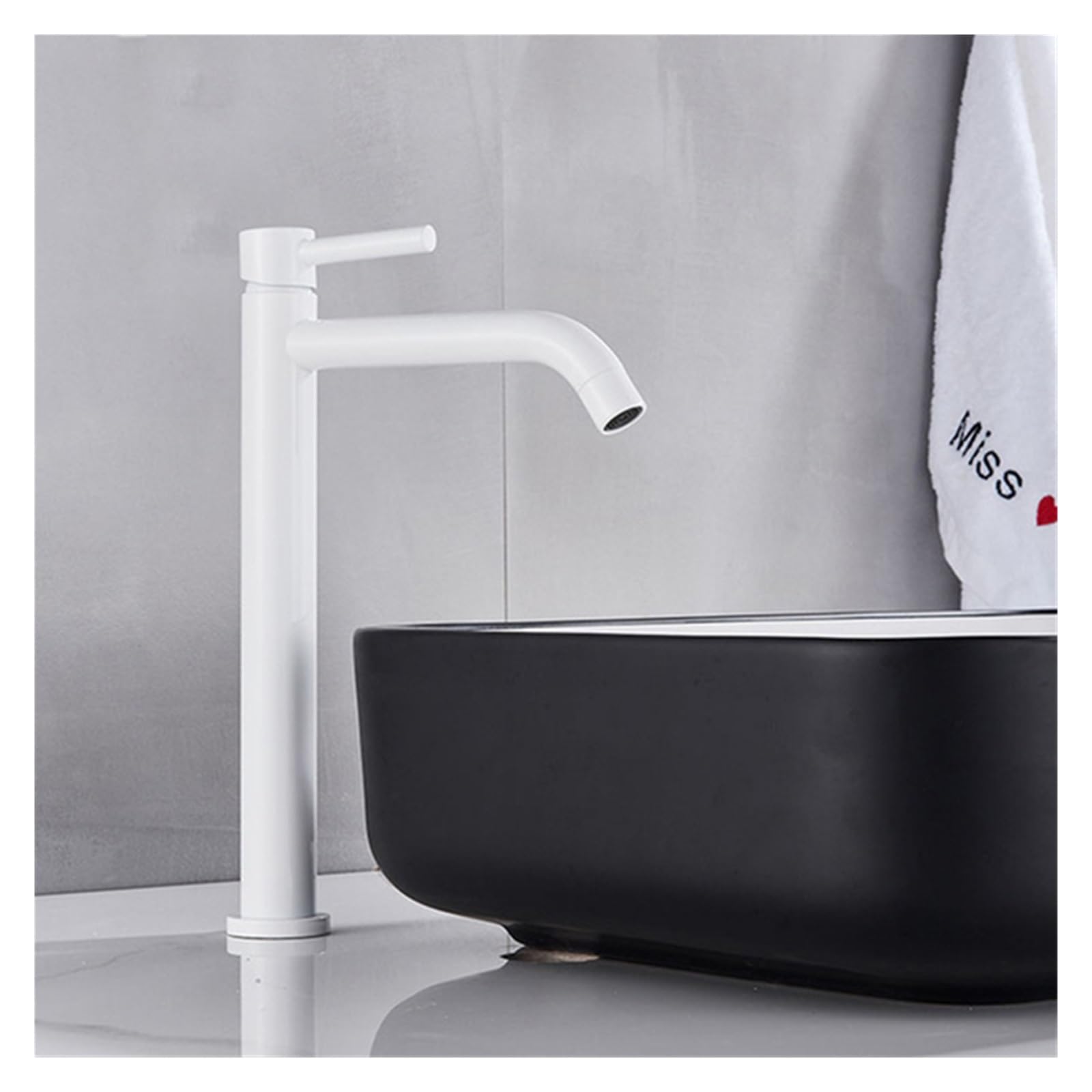 Mitigeur de lavabo chaud et froid mince avec cartouche céramique durable