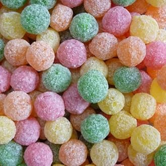 Barnetts - Mega Sour Candy Fruits 500g - Trendy Sweet Bags - Traditionally Handmade Sweets - Sour Coating Lasts 20 Seconds - Candies for Party Bag, Gift Hamper, or Hamper Box
