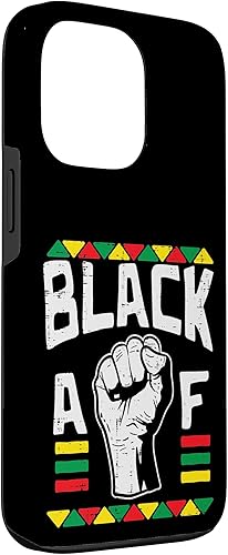 Miniatura 3 de Funda de regalo afroamericana para iPhone 13 Pro Black AF Fist Dashiki Kente Pride BLM