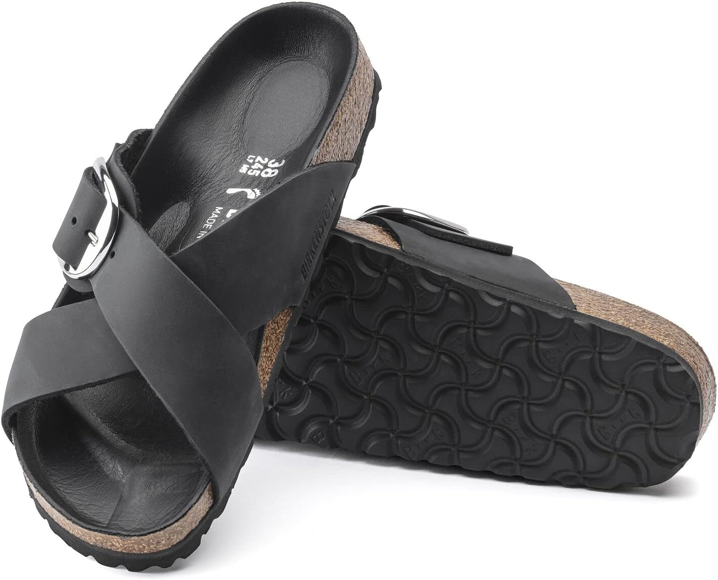 Amazon.co.jp: Birkenstock Women's Sienna Big Buckle, cognac