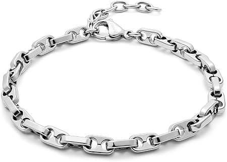 Amazon.com: Nautica 1.5mm 8.5 Inch Anchor Chain Bracelet for Men