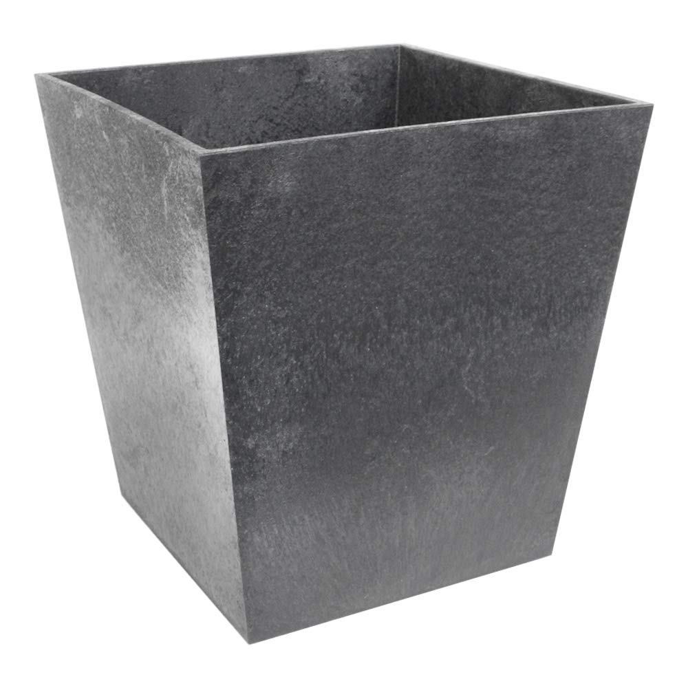 ECO GARDEN33cm Sonata Recycled Rubber Plant Pot Pewter