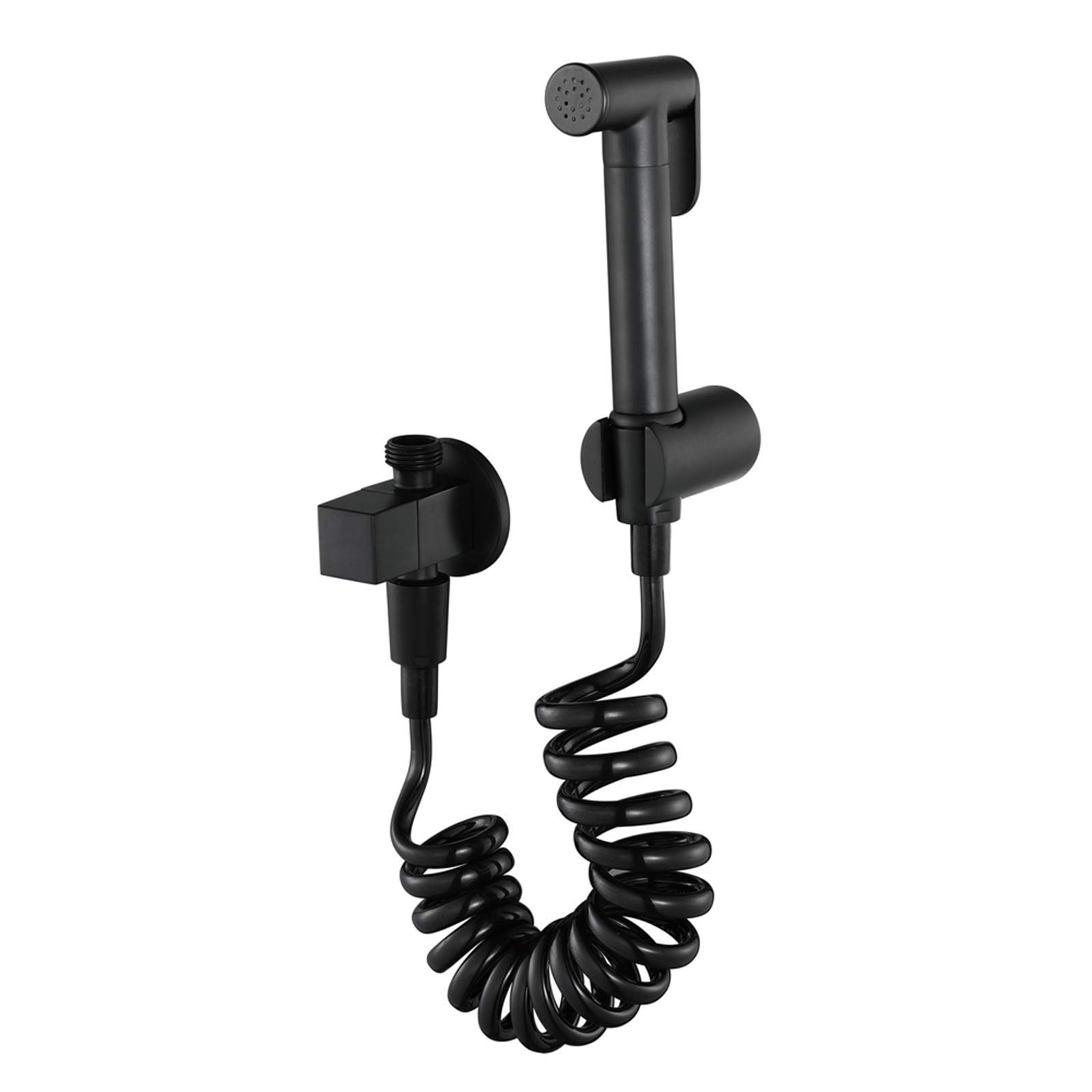 Kit de pulvérisation pour couches lavables noir en laiton avec bidet à main