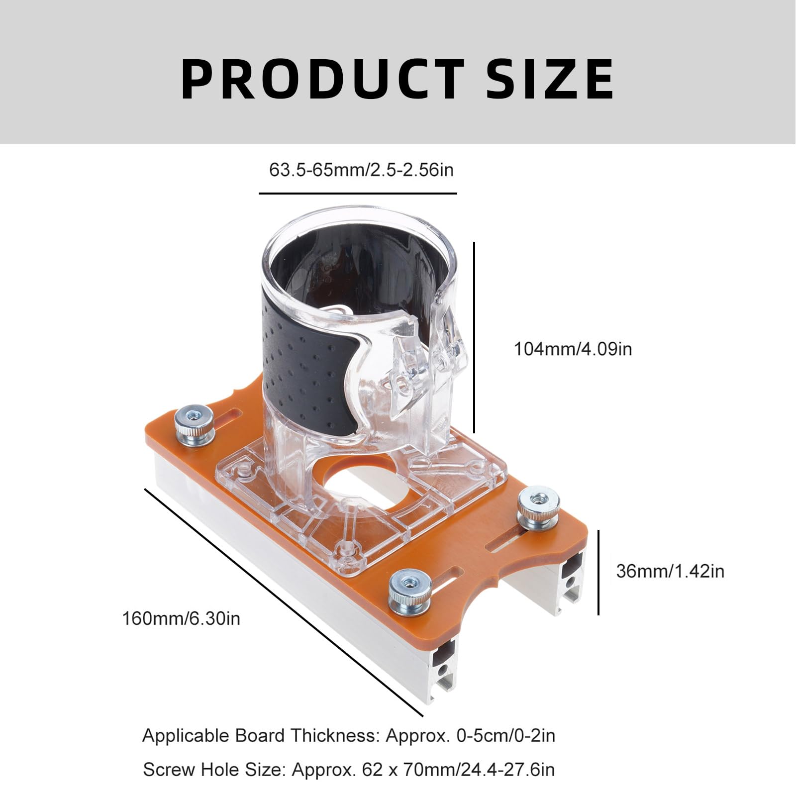Base per fresatrice per legno, 2 in 1, per falegnameria professionale e progetti, taglio palmo