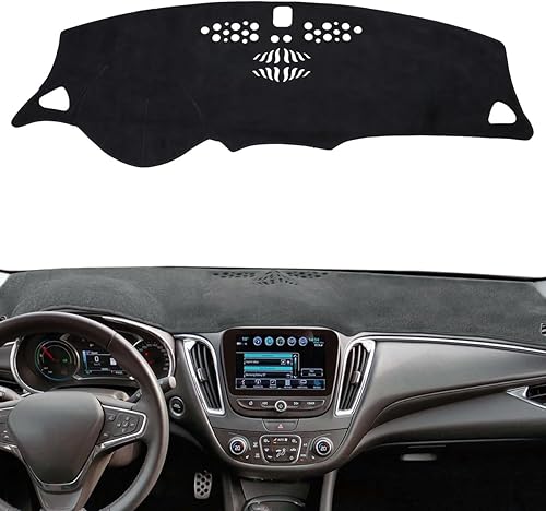 auovo Protector de consola central para salpicadero, cubierta para salpicadero, compatible con Chevy Malibu 2016, 2017, 2018, 2019, 2020, cubierta