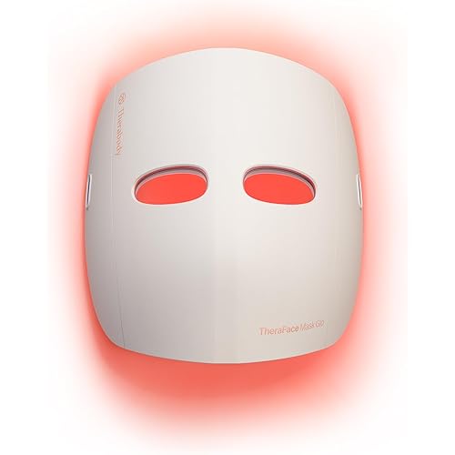 TheraFace Therabody Mask Glo - Cordless LED Skincare Face Mask with Red/Blue/Infrared Light & Relaxing Scalp Massage for Glowing, Healthier-Looking Skin - FDA Cleared