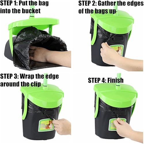 Miniatura 7 de MXF Kit de cubo giratorio y rastrillo con 120 bolsas de basura