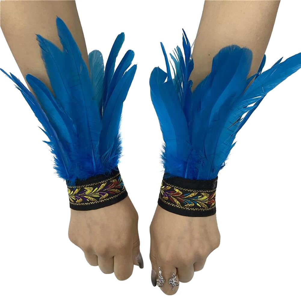 Amazon.com: Surakey Feather Bracelets Wrist Band Plume Wrist Strap