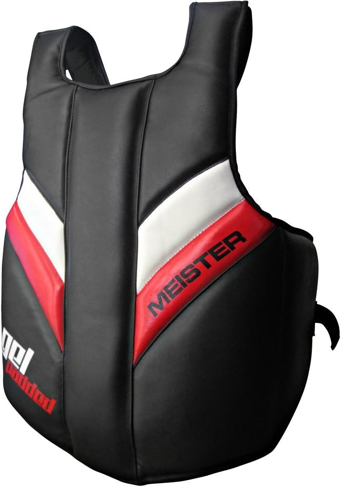 Meister Full Torso Chest Guard w/Gel Padding for MMA, Boxing & Muay Thai - Adult - Black : Sports & Outdoors
