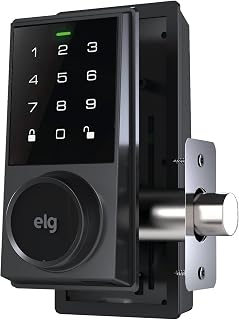 Fechadura Digital, Smart Lock, Touchscreen, Senha Numérica, IP54, Preto, SCFD100PR, ELG