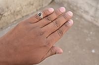 Vista 3 de Avicrafts Anillo de Piedra Granate Plata de Ley 925 Anillo Declarativo Para Mujeres Hecho a Mano Piedra Preciosa Joyería de Navidad Regalo Para Ella