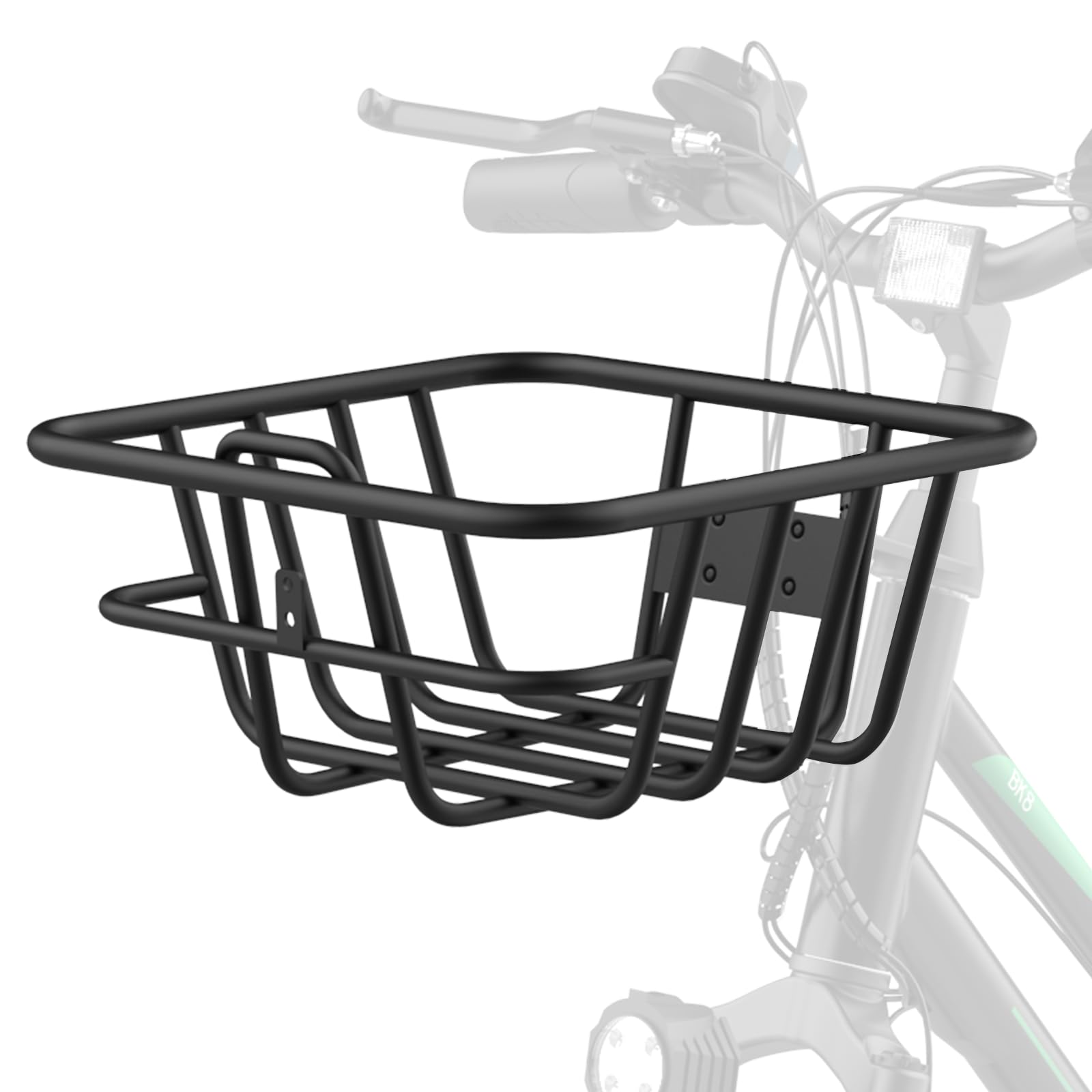 Bike Basket Front,Bike Basket, Strong and Durable, Men's and Women's Bicycle Basket, Rust-Proof, Iron Metal,Load Capacity 10KG,Suitable for HITWAY BK8M Electric Bicycles?Suitable for Commuting