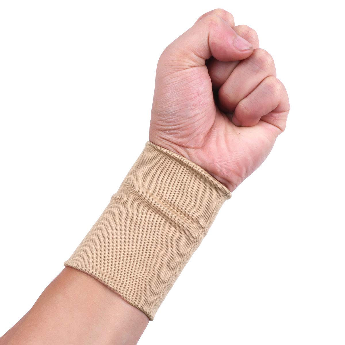 YiZYiF 1 Pair Forearm Tattoo Cover Up Wrist Brace Compression Wrist Sleeves Band Concealer Support for Arthritis Carpal