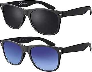 La Optica B.L.M. UV400 CAT 3 CE Unisex Sonnenbrille inkl. Brillenbeutel Putztuch - Verspiegelt, Polarisiert, Gradient Vari...