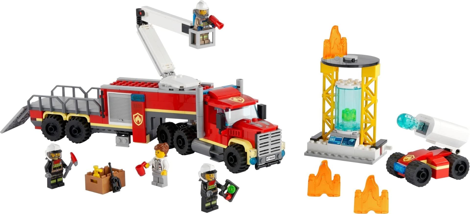 LEGO City 60282 Strażacka jednostka dowodzenia; zabawka do budowania dla małych strażaków (380 elementów)