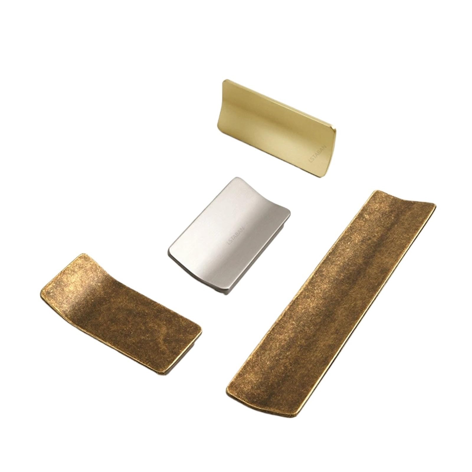 YONMLEDO Brass Vintage Drawer Handles 2pcs Antique Bronze Cabinet Door Handle Kitchen Storage Drawer Knob Vintage Retro Dresser Door Handle Zinc Alloy Creative Square Pull(Antique Bronze 160mm)