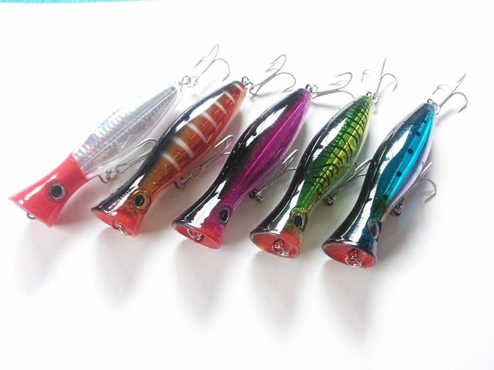 ポッパー 43g 13cm 5色 セット トップウォーター まとめて 海の