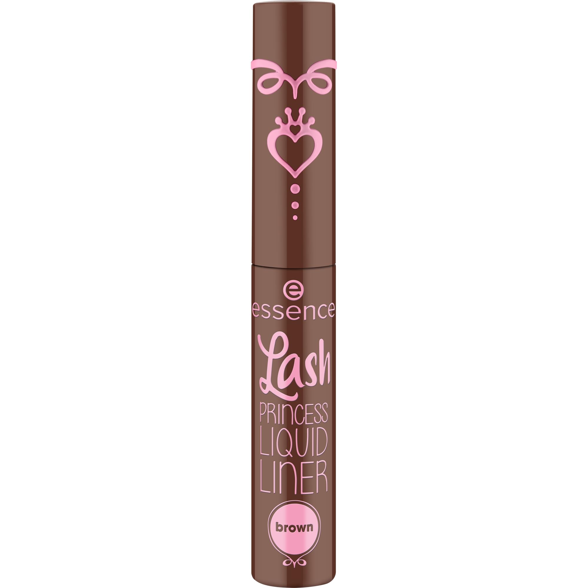 essence | Lash Princess Liner Brown | Smudge Proof, Matte Eyeliner with Ultra-Fine Brush Tip | Vegan & Cruelty Free