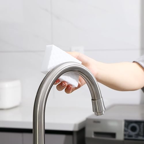 Miniatura 13 de Esponja de melamina, paquete de 100 esponjas mágicas, almohadillas de limpieza de espuma, esponja multifuncional para limpieza del hogar para 100