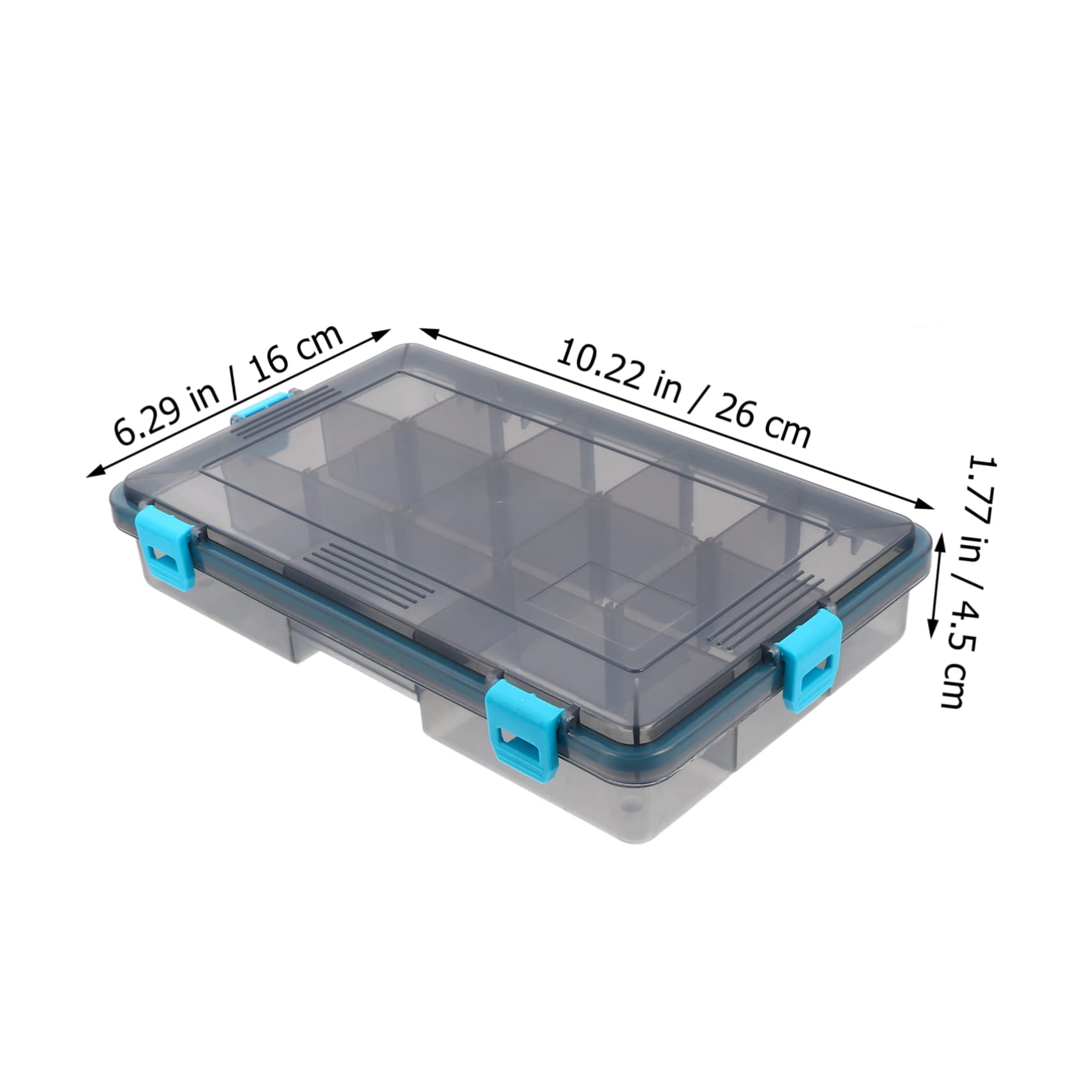 ibasenice Fishing with Compartments Fishing Accessories Storage Case for Organizing Bait Hooks Gear Lightweight and Portable Fishing