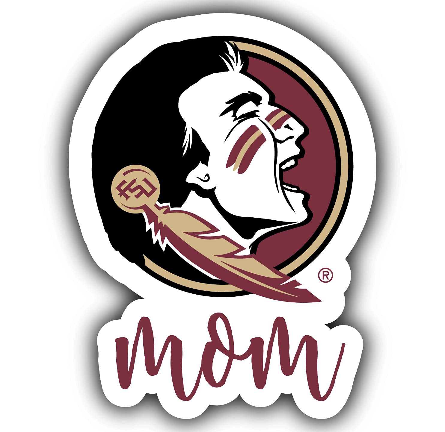 Florida State Seminoles Proud Mom pegatina de vinilo para el coche de mamá