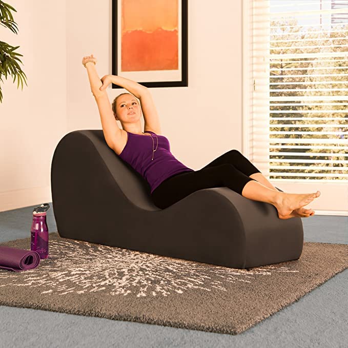 Image of Chaise Lounge for Yoga, Stretching, Relaxation New Couple Enjoyments Couch New Married Couple Love Set (Brown)