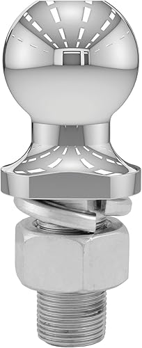 Miniatura 6 de CURT 40062 Bola de enganche cromada para remolque, 3,500 libras, diámetro de 1-78 pulgadas, 1 vástago de 2-18 pulgadas