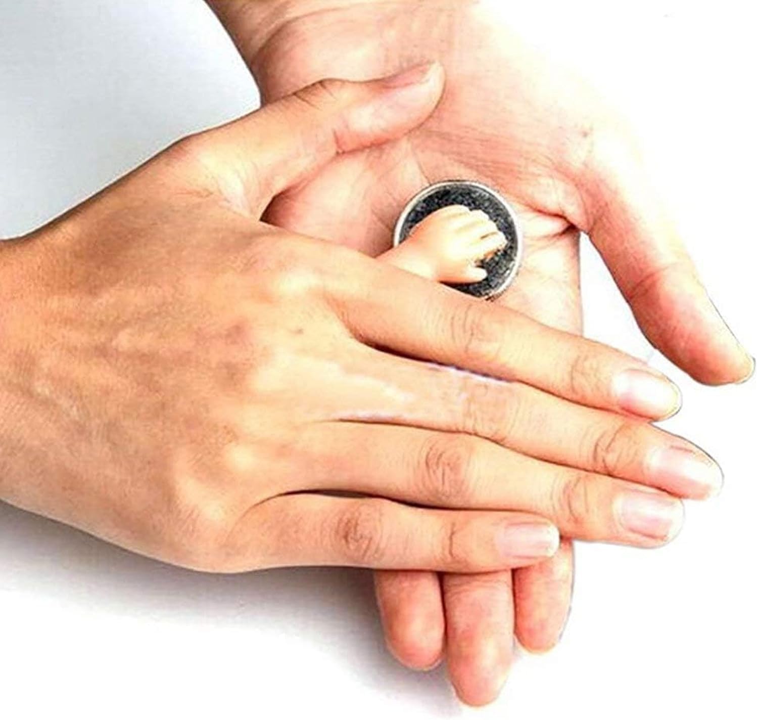 Little Hand Coin Disappeared Trick Tools Close-Up Magic Show Props Stylish and Popular Joke Magic Coins Disappear Gimmicks,Magic Kits and Accessories