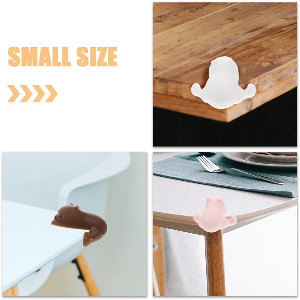 8-Pack Silicone Table Corner Protectors Soft Child Safety Edge Guards for Furniture Babyproofing Home Use