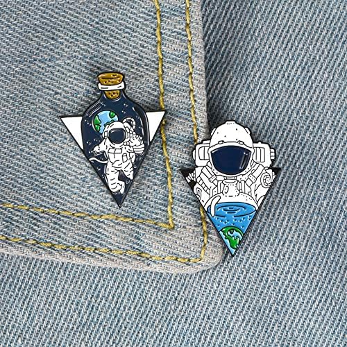 Cartoon Brooch, Alloy Spaceman Series Corsage pin Clothing Matching