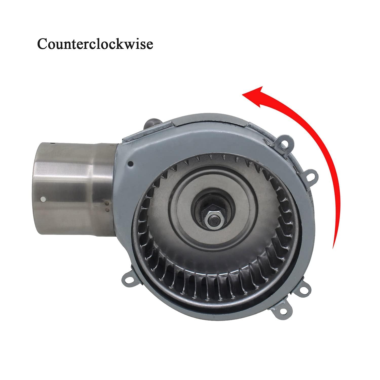 Radiallüfter 230v mit rückstauklappe gebläsemotor saugventilator zentrifugalventilator zentrifugallüfter lüfter ofen
