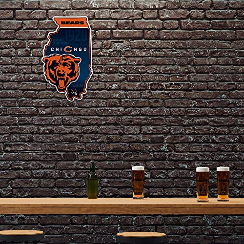 rico industries nfl football state shape shape cut pennant - home and living room dcor - soft felt ez to hang