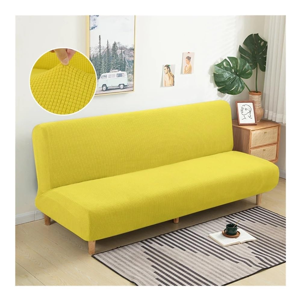 Grande housse élastique et pliable pour canapé-lit sans accoudoirs