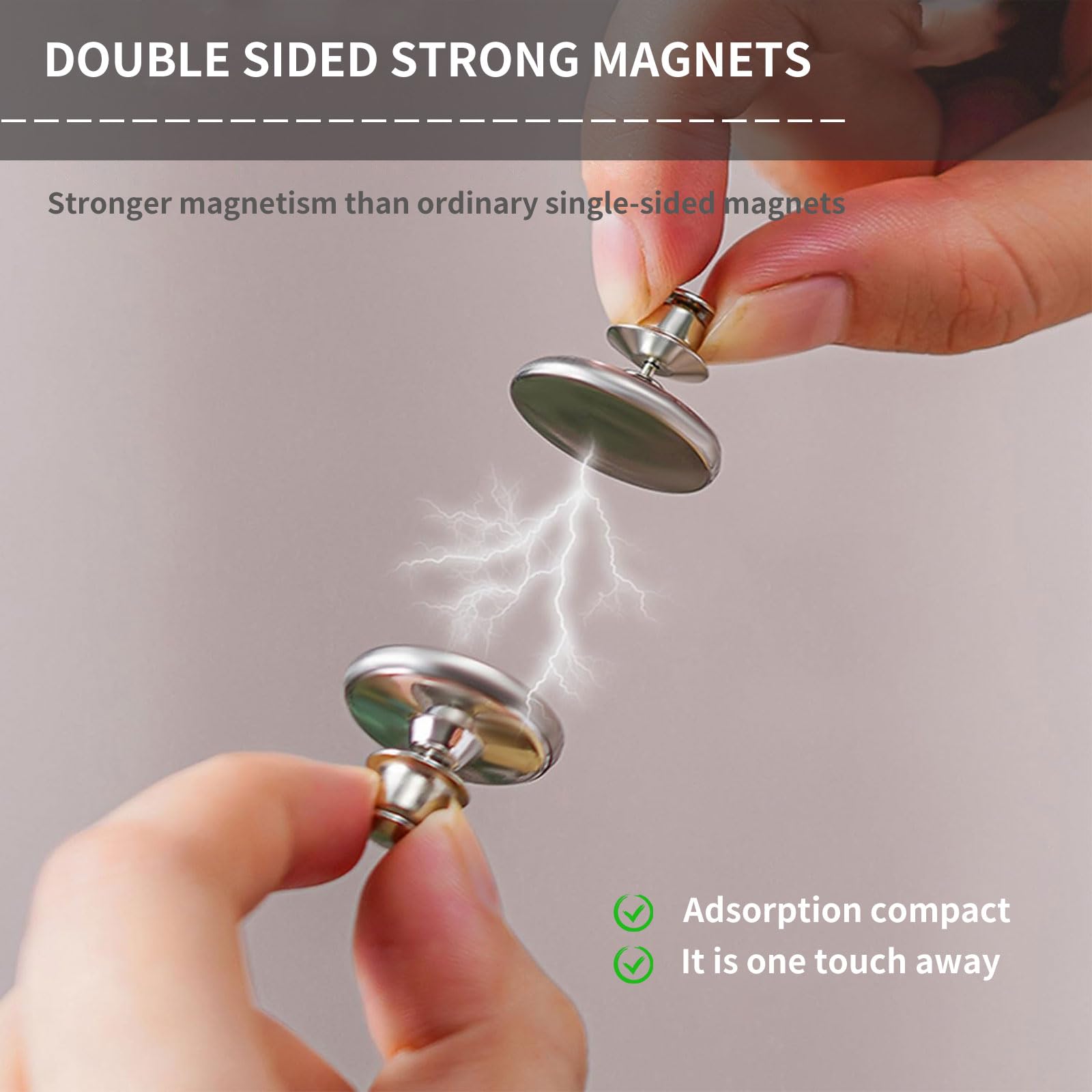 Shower Curtain Magnets - Keep Curtain Closed -5