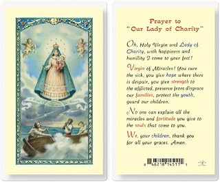 Artisan Owl Prayer to Our Lady of Charity Holy Cards (Set of 5)