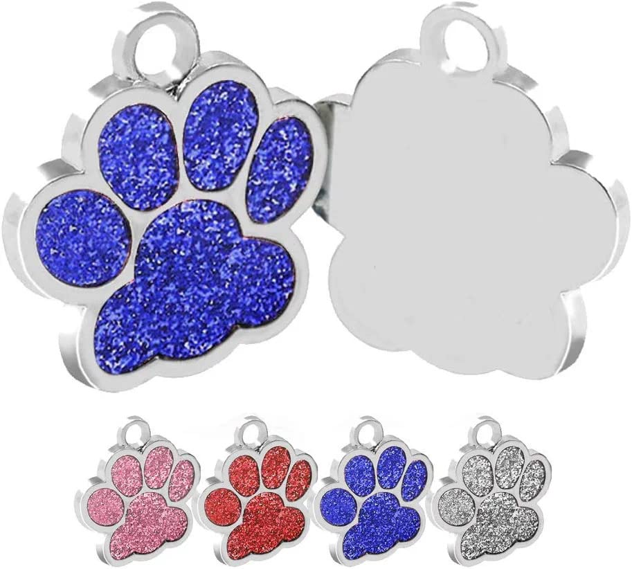 Woofy Pet ID Tags - 1 Piece 25mm Glitter Paw Design Charm Alloy Personalized Dog/Cat Neck Charm for DIY Necklace Making | Best Gift for Your Pets (Color as per Available) (B0BR3HJBGT) Amazon Price History, Amazon Price Tracker