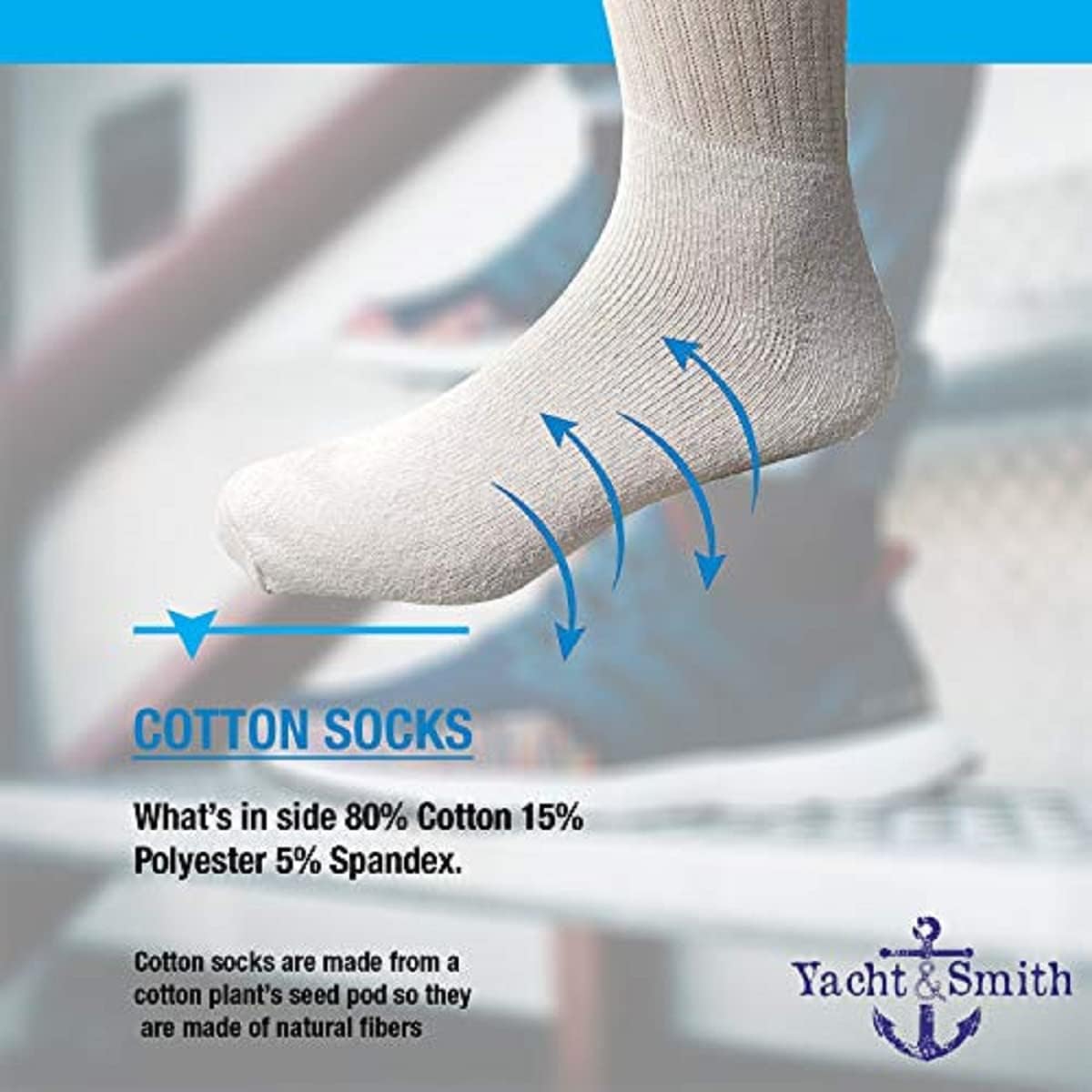 SOCKS'NBULK 60 Pairs Mens Wholesale Bulk Sports Crew Socks, Athletic Socks Case Pack Options